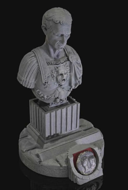 Roman coin stand bust single coin
