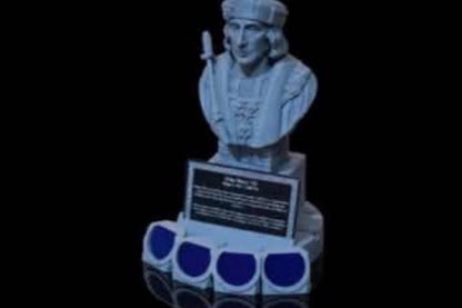 Medieval Monarchs and Leaders Bust Coin Displays